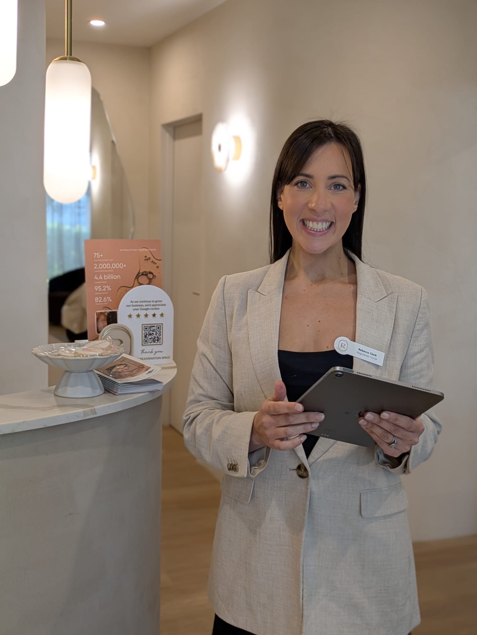 Rebecca, founder and Registered Nurse at The Rejuvenation Space