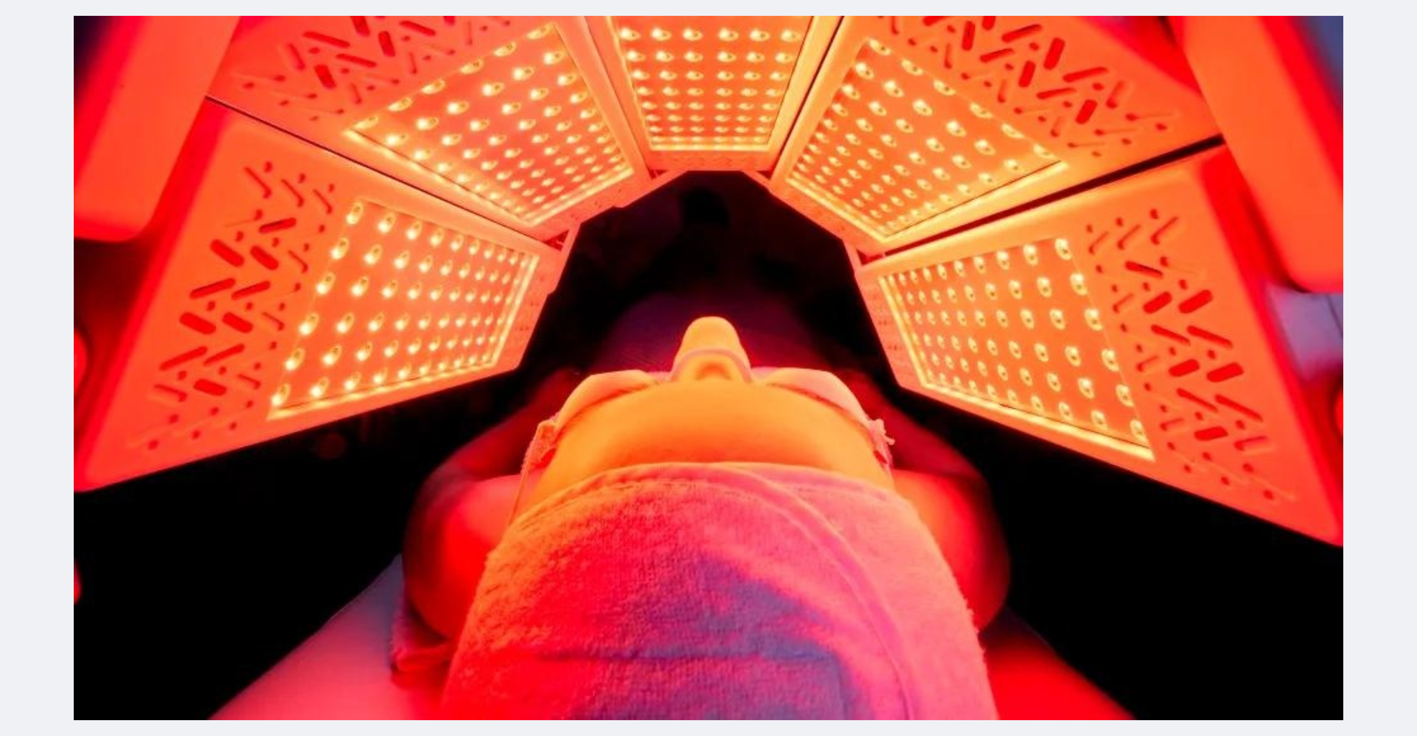 LED light therapy session at The Rejuvenation Space